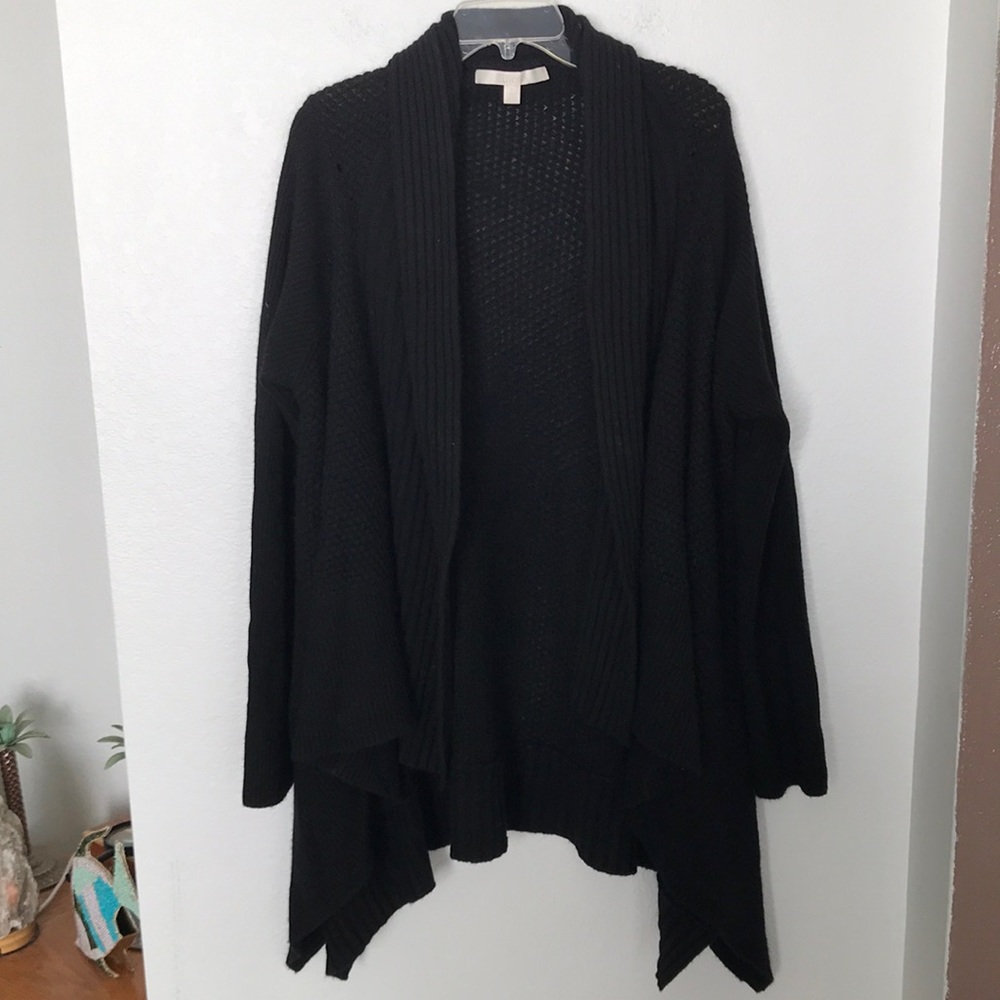 NORDSTROM CASHMERE COLLECTION BLACK CARDIGAN SWEATER SZ XL EXCELLENT CONDITION!